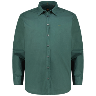 Freizeithemd mit Biobaumwolle dunkelgrün_350 | 3XL
