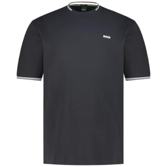 T-Shirt mit Elasthan schwarz_001 | 3XL