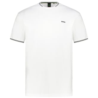 T-Shirt mit Elasthan weiß_100 | 3XL