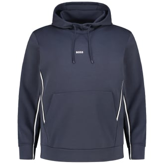 BOSS Hoodie mit Stretch dunkelblau