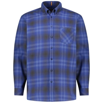 Freizeithemd aus Baumwolle blau_494 | 5XL