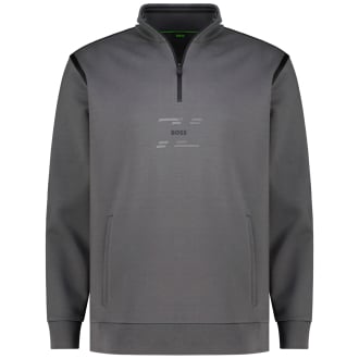 Sweatshirt mit Stehkragen dunkelgrau_027 | 5XL