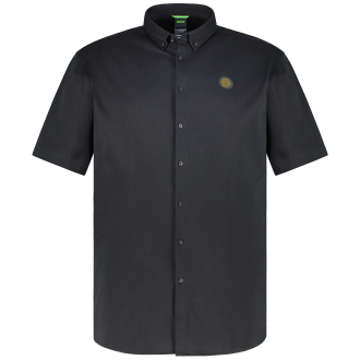 Freizeithemd aus Stretch-Jersey schwarz_002 | 3XL