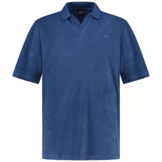 Poloshirt aus Baumwoll-Frottee blau_466 | 4XL