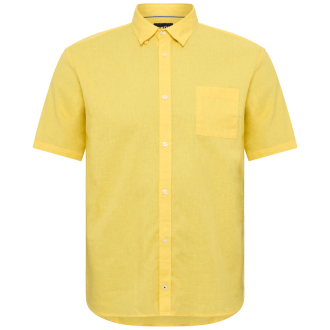 Freizeithemd mit Leinen gelb_0400 | 3XL