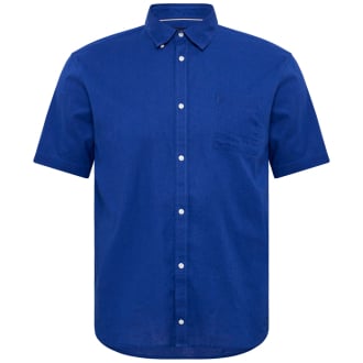 Freizeithemd mit Leinen blau_0570 | 3XL