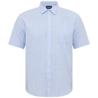 Freizeithemd mit Leinen hellblau_0520 | 3XL