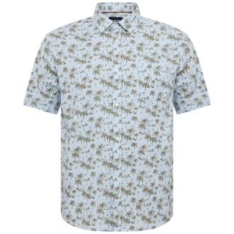 Freizeithemd mit Leinen hellblau_0520 | 3XL