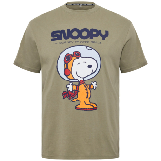 T-Shirt mit Motiv-Print oliv_0659 | 3XL