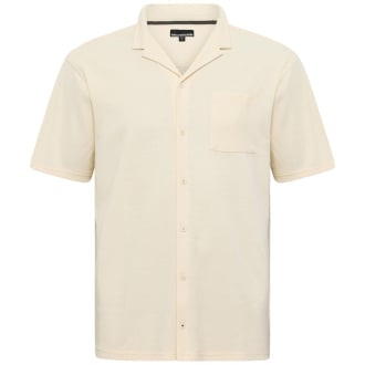 Freizeithemd aus Baumwollmischung cremeweiß_0001 | 4XL