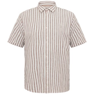 Freizeithemd mit Leinen braun_0732 | 3XL