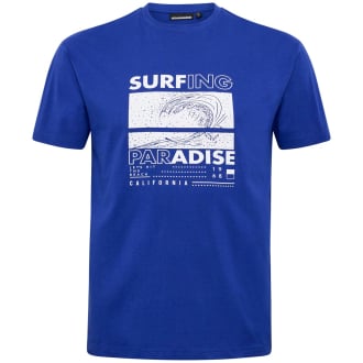 T-Shirt mit Foto-Print blau_0570 | 3XL