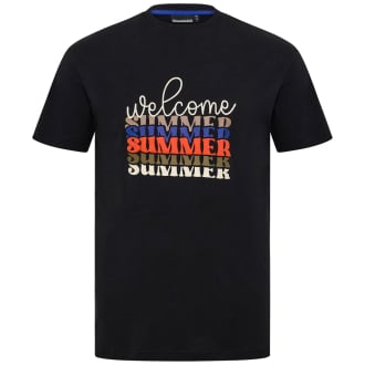T-Shirt mit Print schwarz_0099 | 3XL