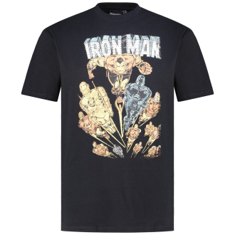 T-Shirt mit Print schwarz_0099 | 3XL