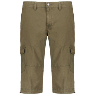 Stretch-Bermudas im Cargo-Stil oliv_33 | 60