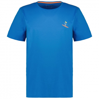 T-Shirt mit Motiv-Print blau_074 | 3XL