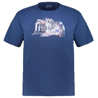 T-Shirt mit Motiv-Print dunkelblau_079 | 3XL