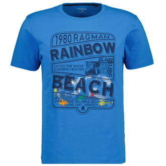 T-Shirt aus reiner Baumwolle lichtblau_739 | 3XL