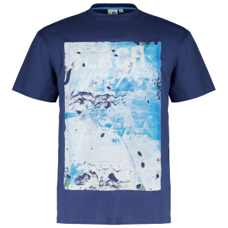 T-Shirt mit Print "Beachlife" blau_858 | 3XL