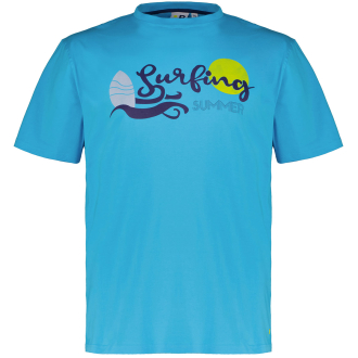 T-Shirt mit "Surfing Summer"-Print türkis_610 | 3XL