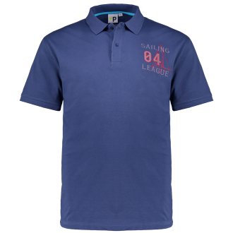 Poloshirt "League" mit Stickerei blau_858 | 3XL