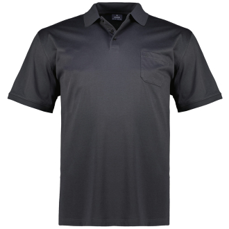 Poloshirt mit Pima-Baumwolle, bügelfrei schwarz_009 | 4XL