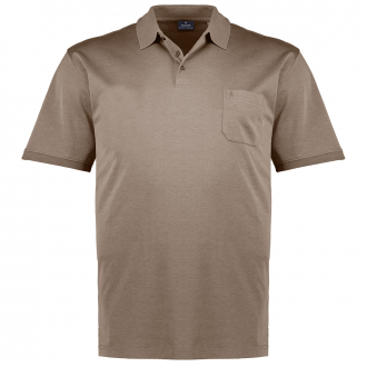 Poloshirt mit Pima-Baumwolle, bügelfrei khaki_870 | 6XL