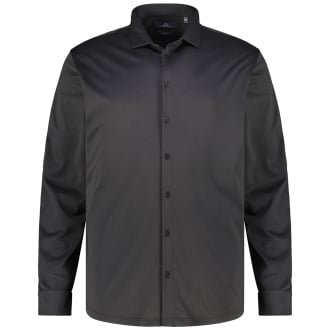 Freizeithemd "Easy Care" aus Jersey schwarz_009 | 5XL