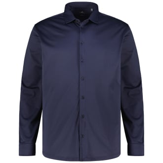 Freizeithemd "Easy Care" aus Jersey marine_070 | 4XL