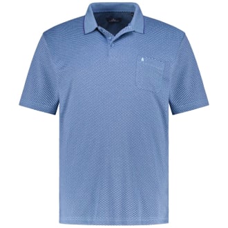 Poloshirt mit Elasthan blau_718 | 3XL