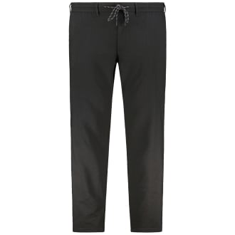 Chinos aus Leinenmischung, mit Dehnbund schwarz_2 | 60