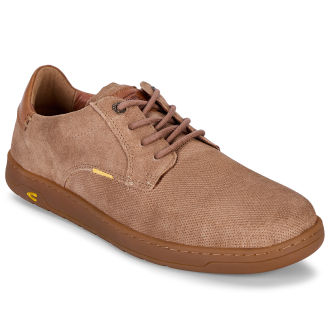 Schnürschuh aus Veloursleder beige_443 | 47