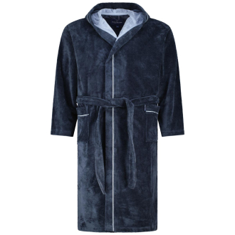 Bademantel, hautsympathisch, atmungsaktiv blau_1419 | 3XL