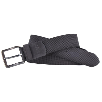 Ledergürtel mit Stretch-Einsatz schwarz_2 | 125