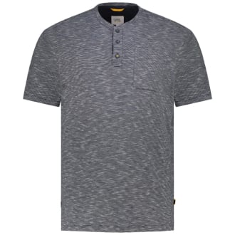 T-Shirt mit Serafinokragen dunkelblau_48 | 3XL