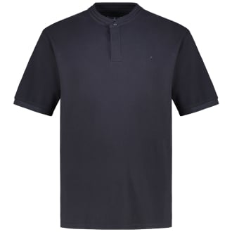 Poloshirt mit Stehkragen schwarz_009 | 4XL
