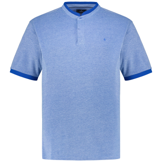 Poloshirt mit Stehkragen blau_787 | 3XL