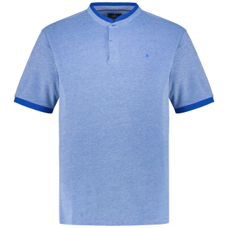 Poloshirt mit Stehkragen blau_787 | 4XL