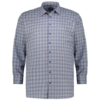 Kariertes Freizeithemd blau_15 | 6XL