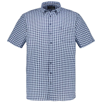 Kariertes Freizeithemd mit Button-Down-Kragen blau_15 | XXL
