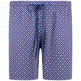 Kurze Pyjamahose aus Baumwolle blau_664 | 3XL