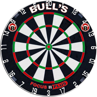 Focus II Plus Dart Board schwarz_50 | One Size