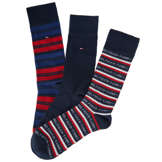 3er-Pack Socken im Hilfiger Style in Geschenkbox dunkelblau_001/400 | 43-46