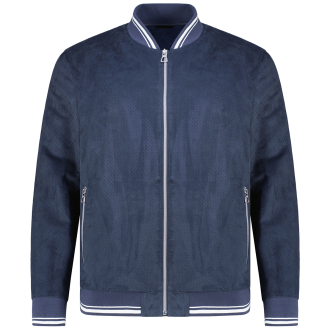 Blousonjacke in Leder-Optik marine_0811 | 66