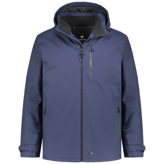 Wattierte Funktionsjacke, wind- und wasserdicht dunkelblau_0800 | 6XL