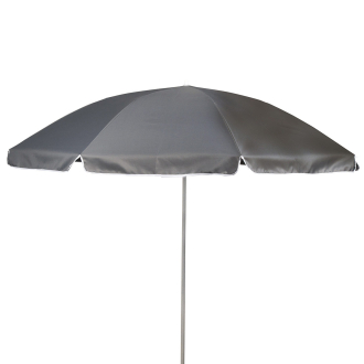 Sonnenschirm mit Knickarm, 200 cm Durchmesser grau_30 | One Size