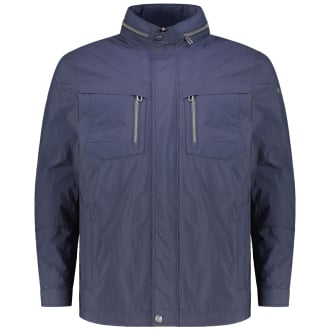 Leichte Jacke mit verstaubarer Kapuze dunkelblau_390 | 33