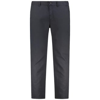 Chinos mit Leinen dunkelblau_0800 | 42/30