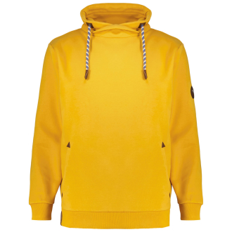 Sweatshirt mit Schalkragen gelb_541 | 4XL