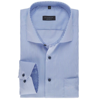 Gestreiftes Businesshemd, bügelfrei blau/weiß_12/4020 | 46